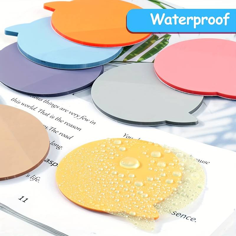Transparent Sticky Notes Bubble Cute Round Clear Sticky Tabs